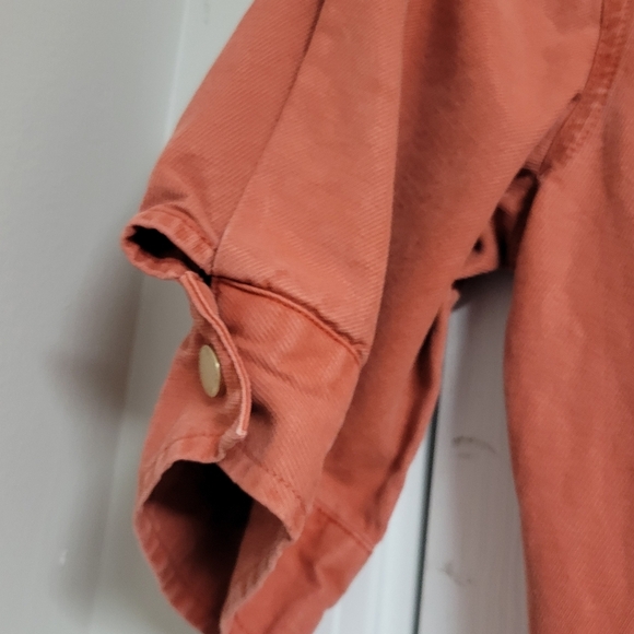 ESSENTIEL ANTWERP Bumpsuit Short Sleeve DUNGAREES In fire Orange. - Picture 10 of 16